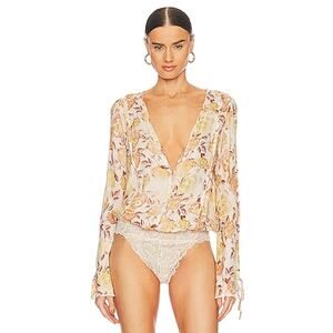 Free People Everything's Rosey bodysuit size XS NWOT